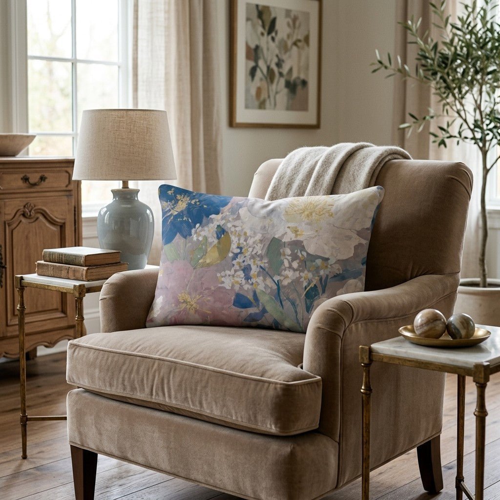 Petal Toss Throw Pillow - Hillcroft Home