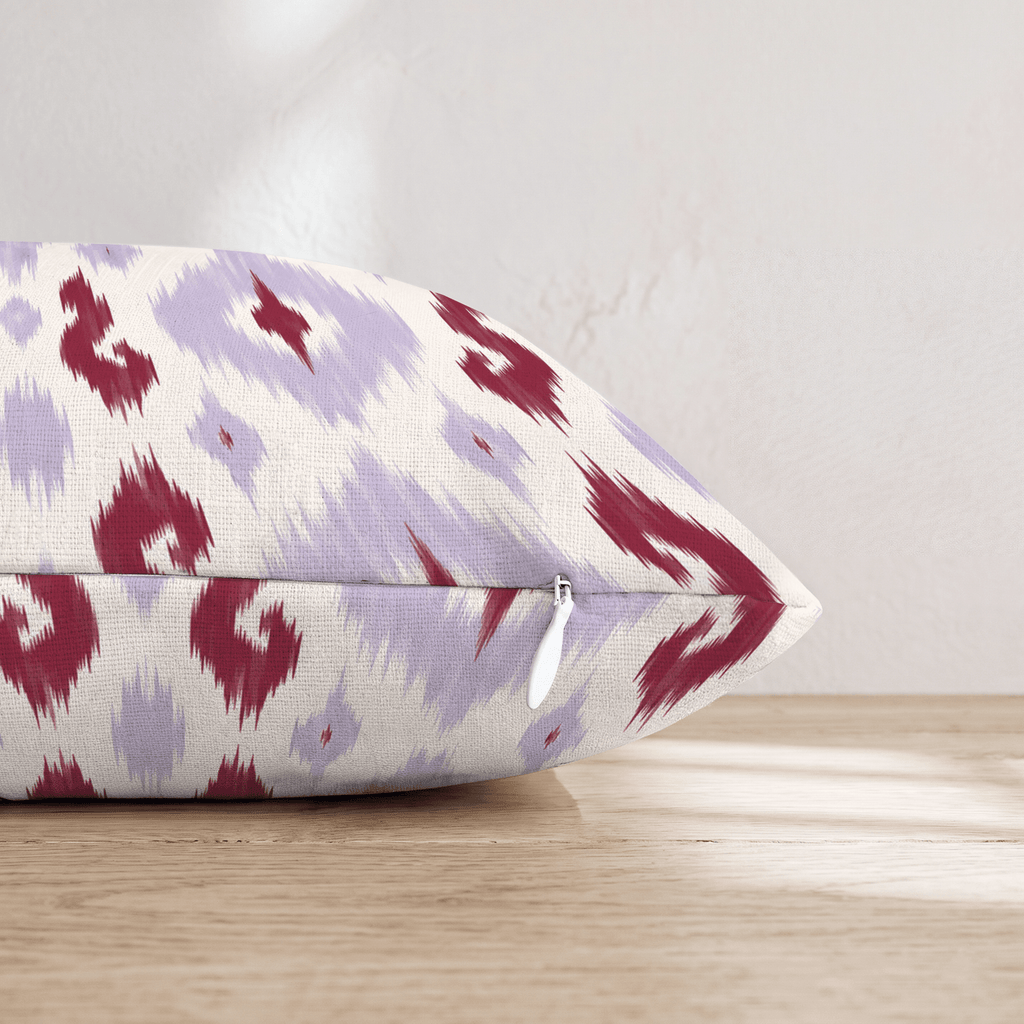 Phoebe Ikat Throw Pillow - Hillcroft Home