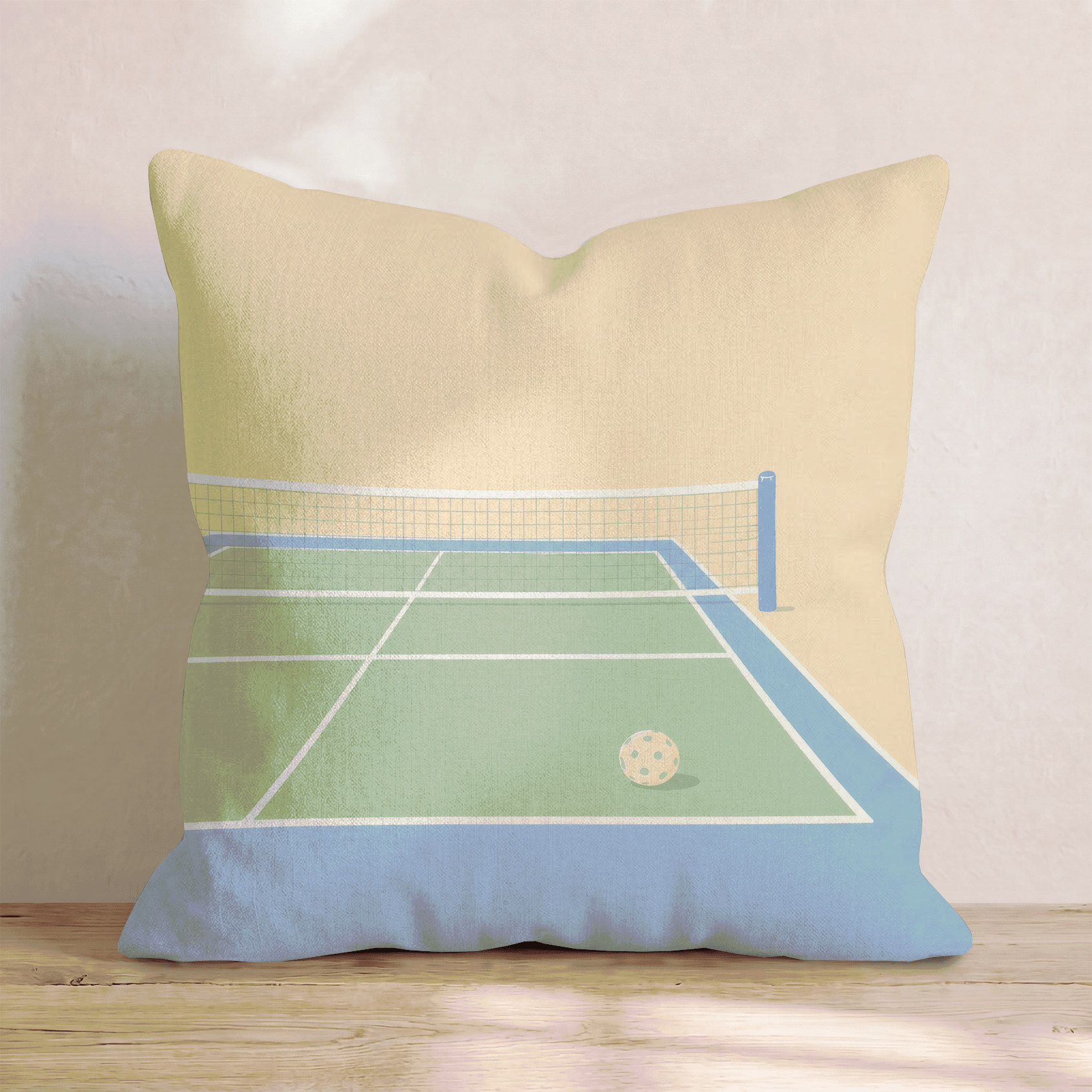 Pickleball Court Throw Pillow - Hillcroft Home