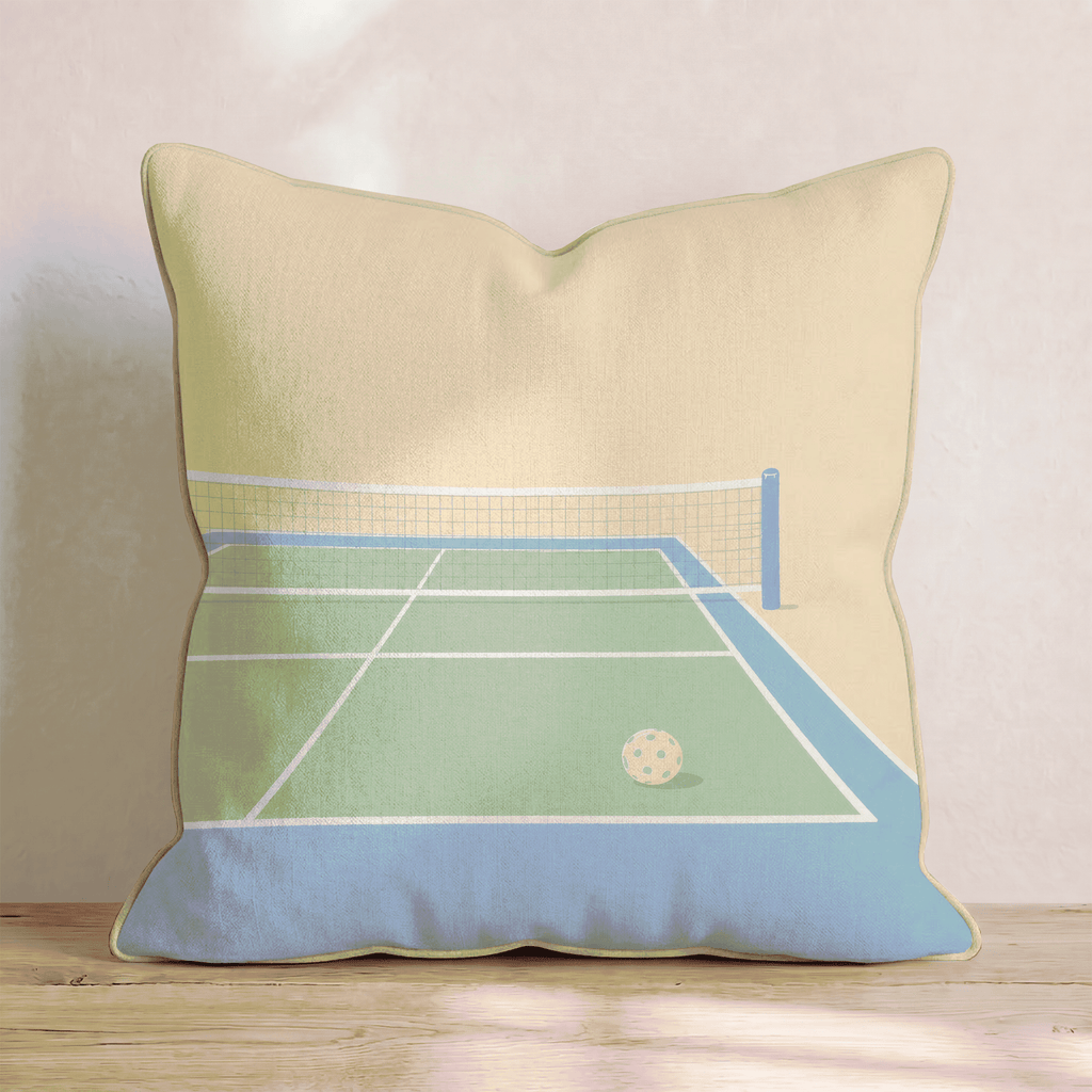 Pickleball Court Throw Pillow - Hillcroft Home