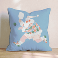 Pickleball Jump Smash Throw Pillow - Hillcroft Home