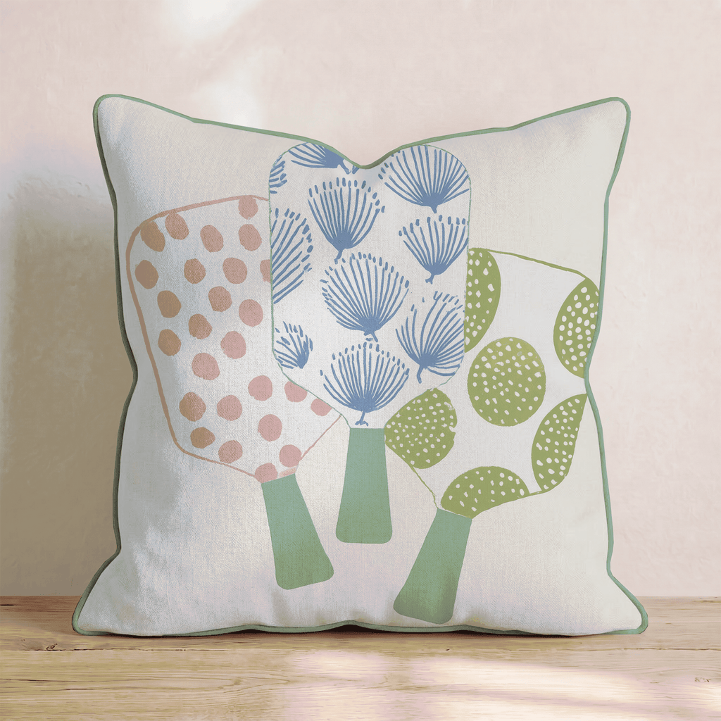 Pickleball Paddle Set Throw Pillow - Hillcroft Home