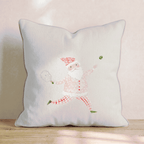 Pickleballer Claus Throw Pillow - Hillcroft Home