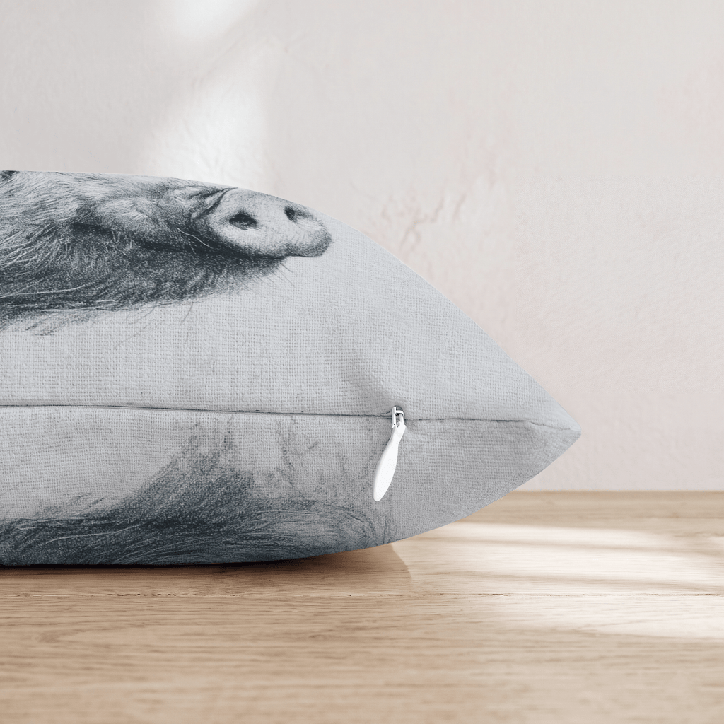 Piglet Portrait Close Throw Pillow - Hillcroft Home