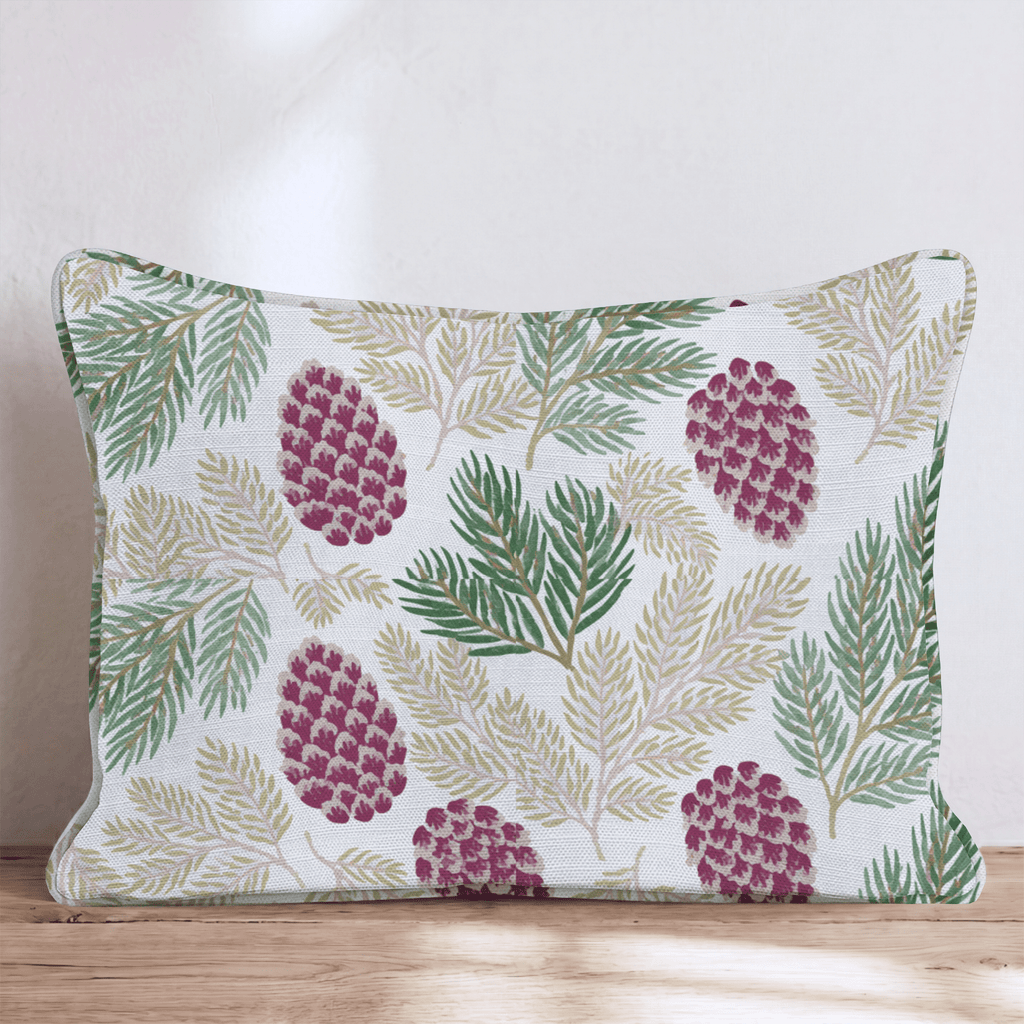Pine Cone Botanical Throw Pillow - Hillcroft Home