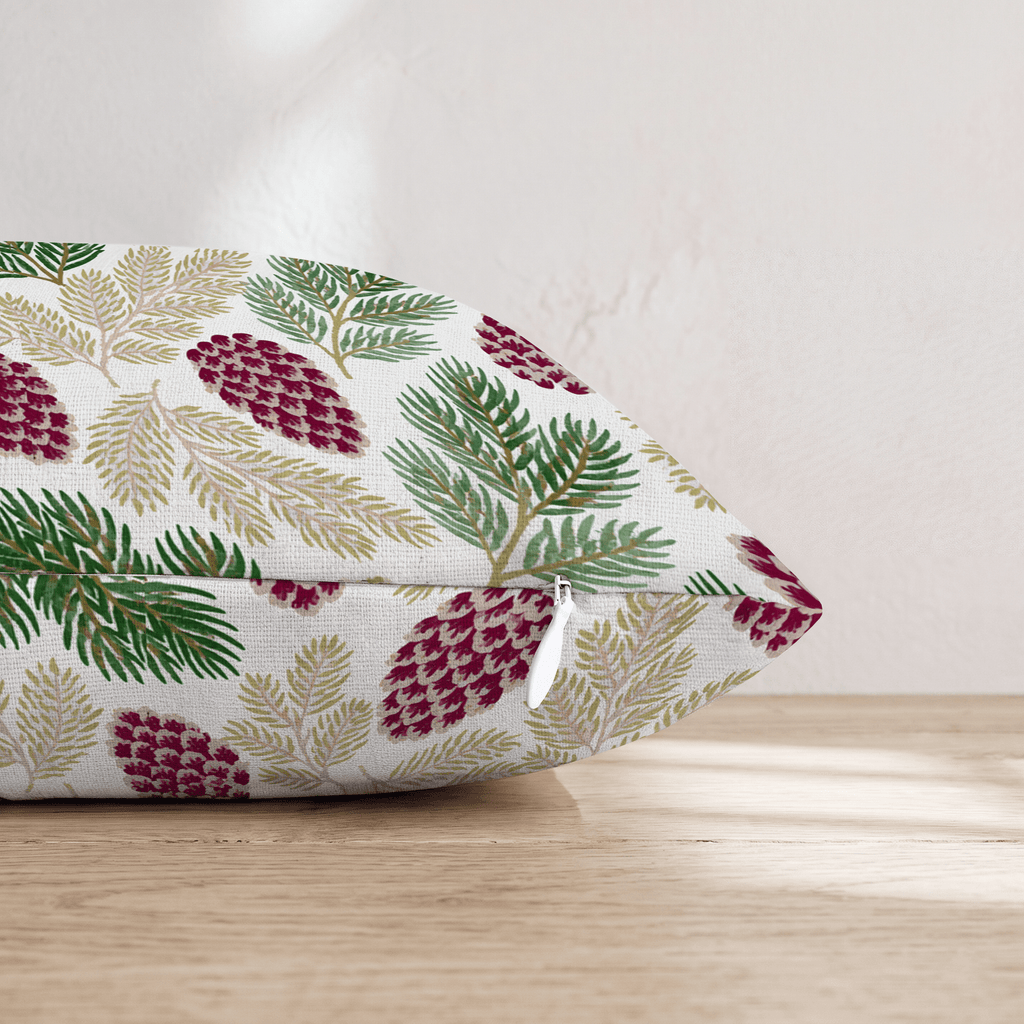 Pine Cone Botanical Throw Pillow - Hillcroft Home