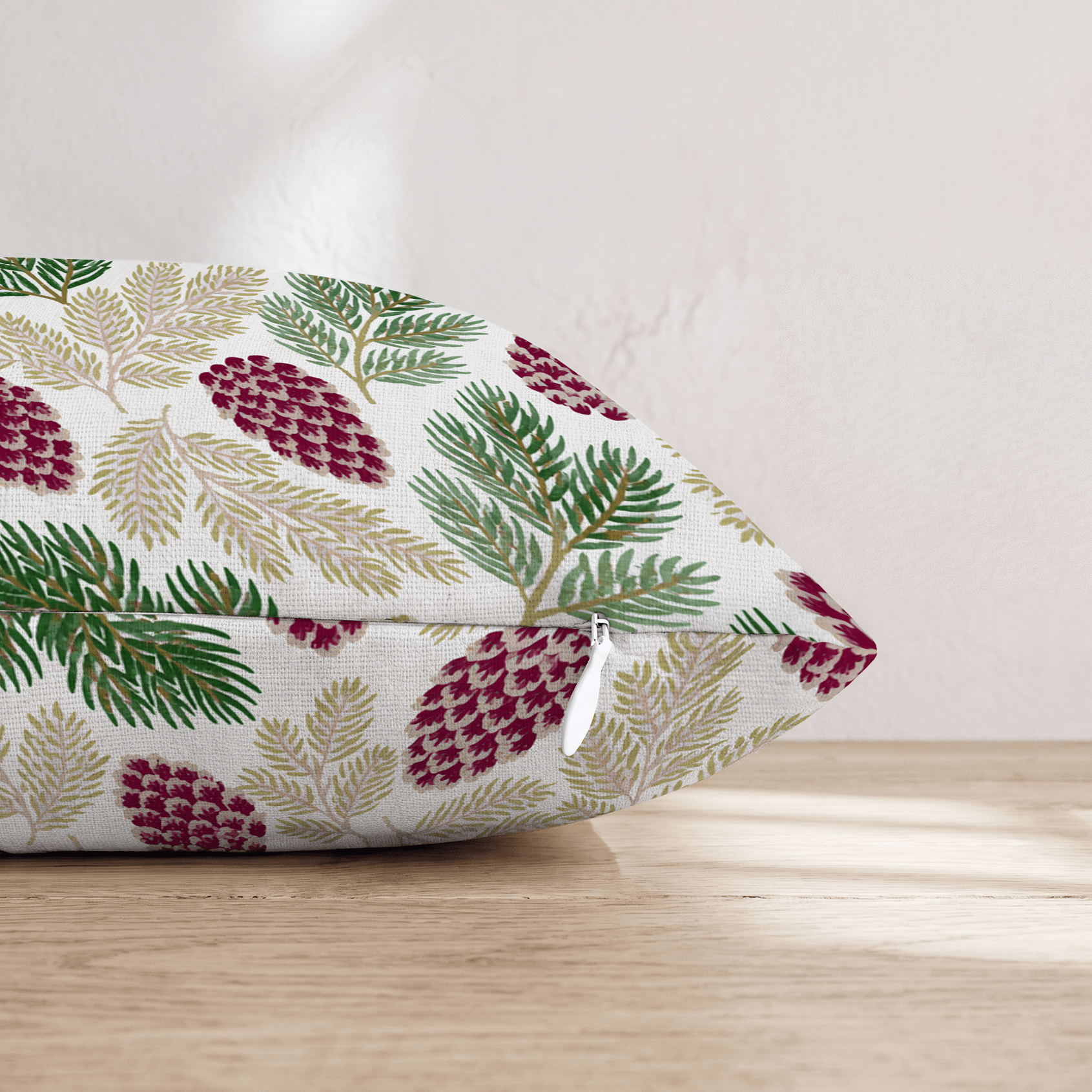 Pine Cone Botanical Throw Pillow - Hillcroft Home