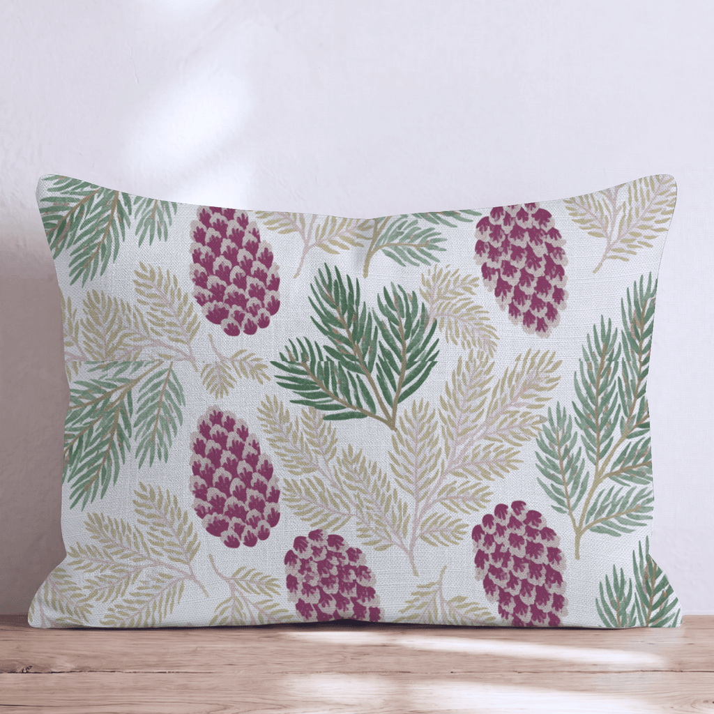 Pine Cone Botanical Throw Pillow - Hillcroft Home