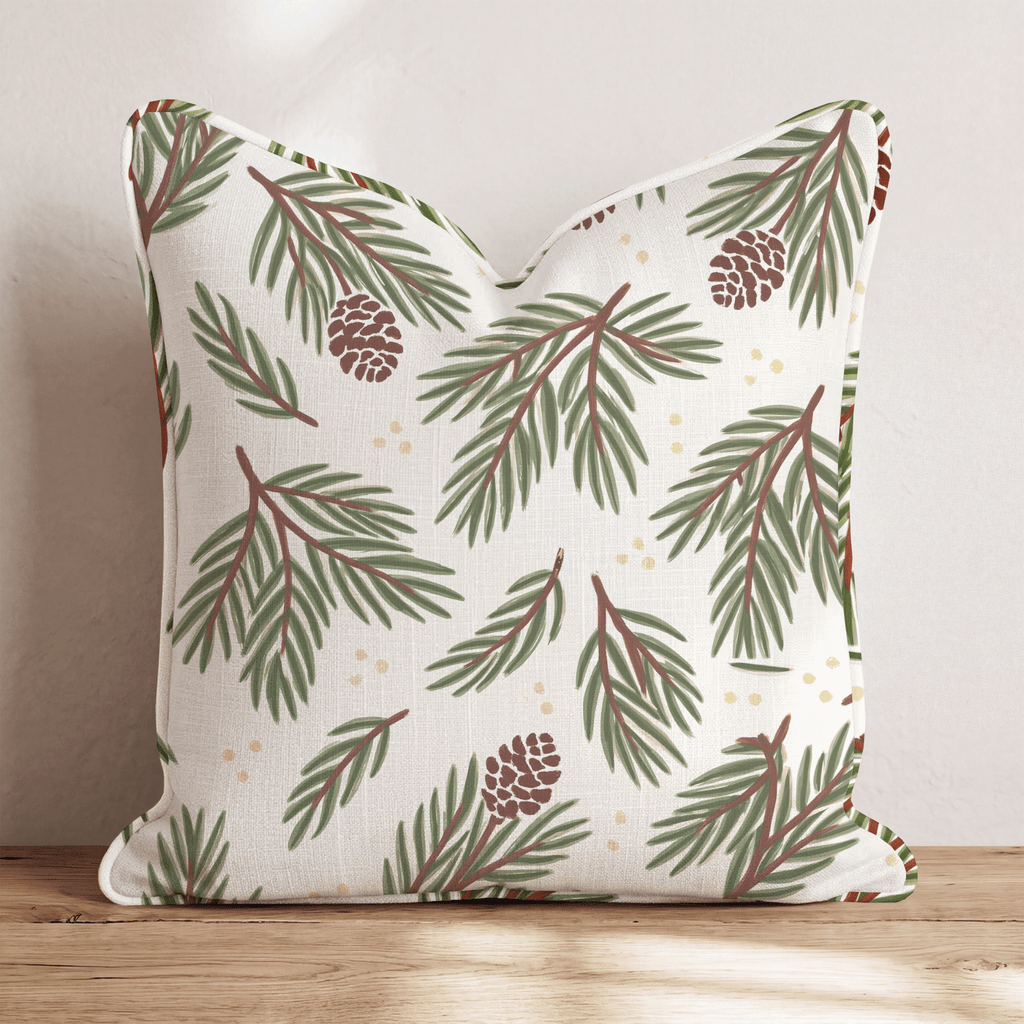 Pinecone Hollow Throw Pillow throw pillow - Hillcroft Home