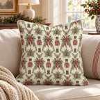 Pinecone Parade Throw Pillow throw pillow - Hillcroft Home
