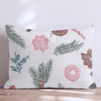 Pinecone Poinsettia Scatter Throw Pillow - Hillcroft Home