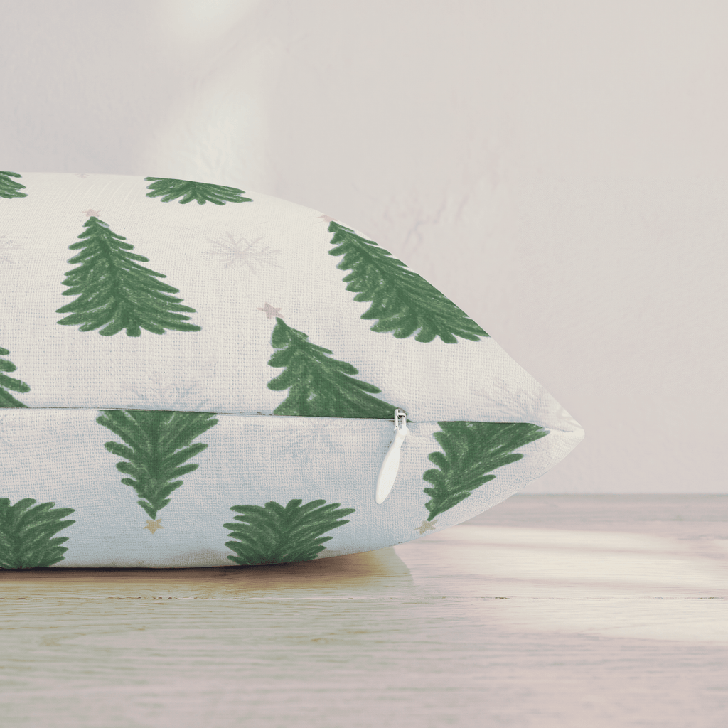 Pining for Snow Throw Pillow throw pillow - Hillcroft Home