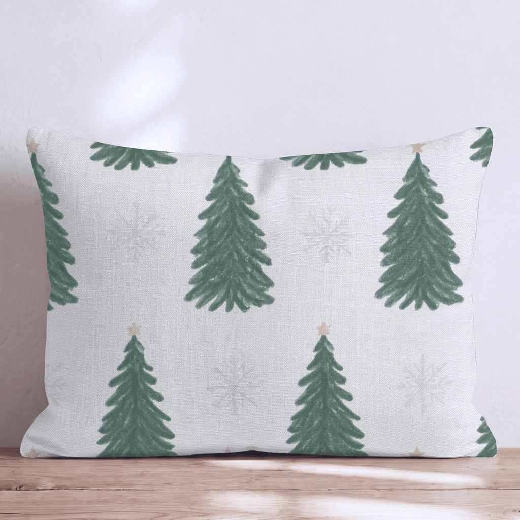Pining for Snow Throw Pillow throw pillow - Hillcroft Home