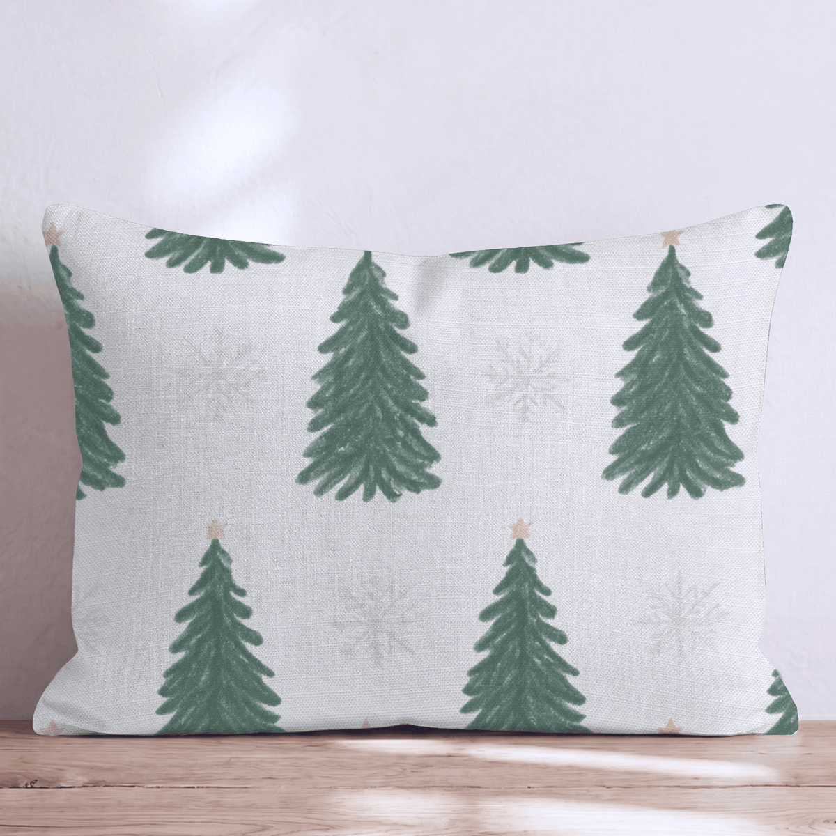 Pining for Snow Throw Pillow throw pillow - Hillcroft Home