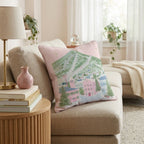 Pink Alpine Village Throw Pillow - Hillcroft Home