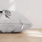 Pink Antler Beagle Throw Pillow - Hillcroft Home