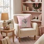 Pink Bandana French Bulldog Throw Pillow throw pillow - Hillcroft Home