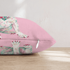 Pink Bandana French Bulldog Throw Pillow - Hillcroft Home