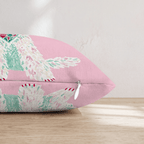 Pink Bandana Goldendoodle Throw Pillow - Hillcroft Home