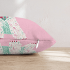 Pink Bandana Labradoodle Throw Pillow - Hillcroft Home