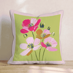 Pink Bloom Power Throw Pillow - Hillcroft Home