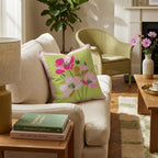 Pink Bloom Power Throw Pillow - Hillcroft Home