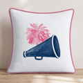 Pink & Blue Cheer Throw Pillow - Hillcroft Home
