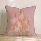 Pink Bonfire Throw Pillow - Hillcroft Home