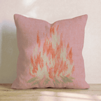 Pink Bonfire Throw Pillow - Hillcroft Home
