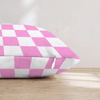 Pink Checkered Throw Pillow - Hillcroft Home