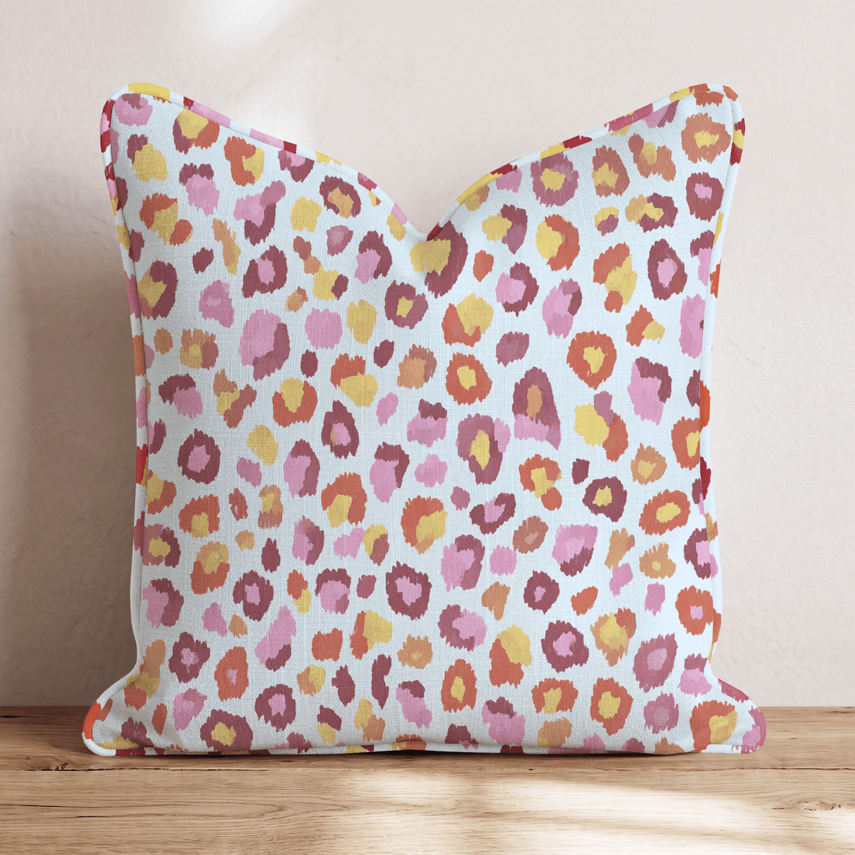 Pink Cheetah Print Throw Pillow - Hillcroft Home