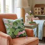 Pink Garden Blooms Throw Pillow - Hillcroft Home