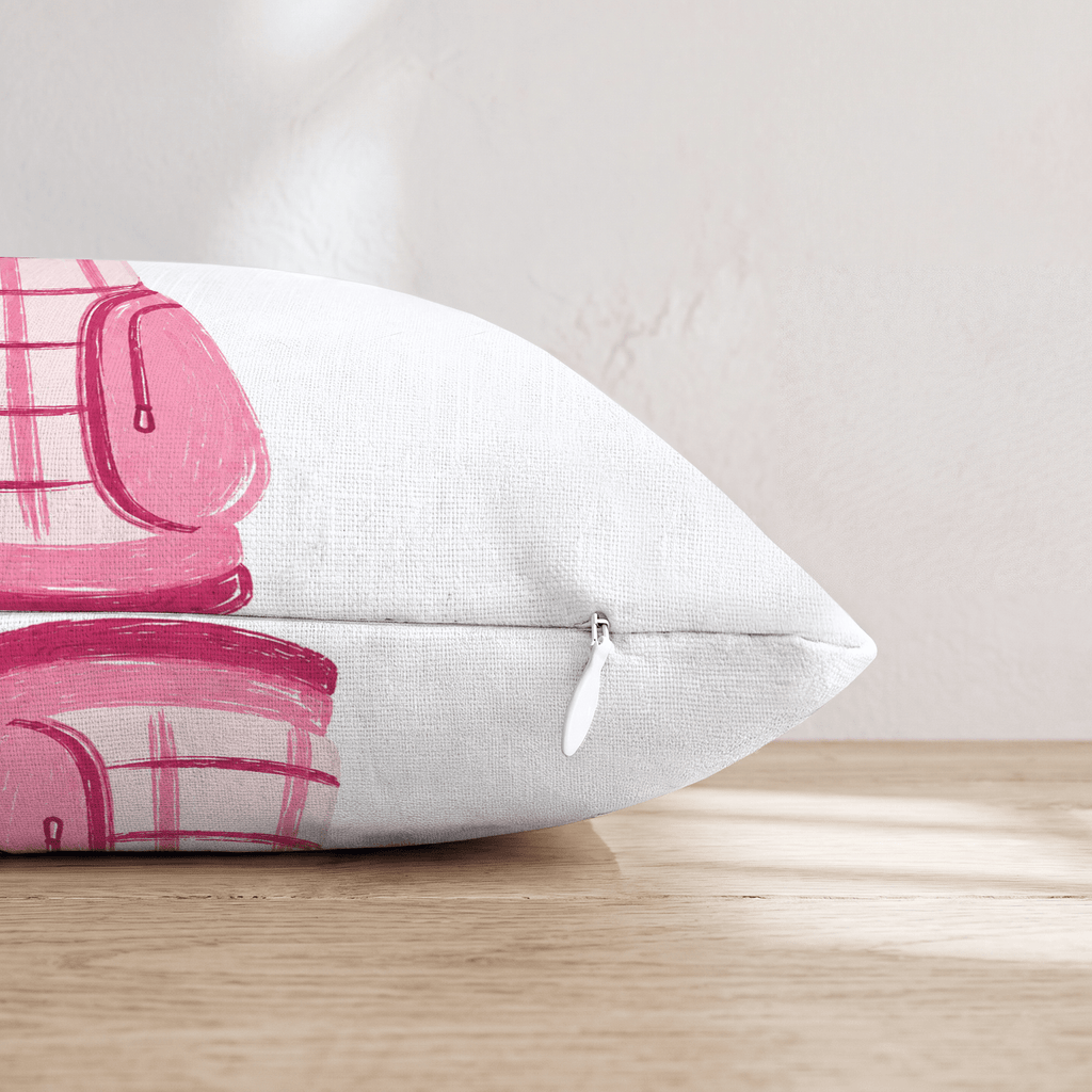 Pink Golf Bag Throw Pillow - Hillcroft Home