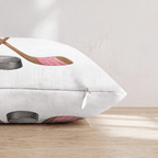 Pink Hockey Sticks Throw Pillow - Hillcroft Home