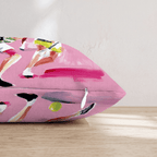 Pink Lacrosse Game Throw Pillow - Hillcroft Home