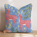 Pink-mas Reindeer Throw Pillow - Hillcroft Home