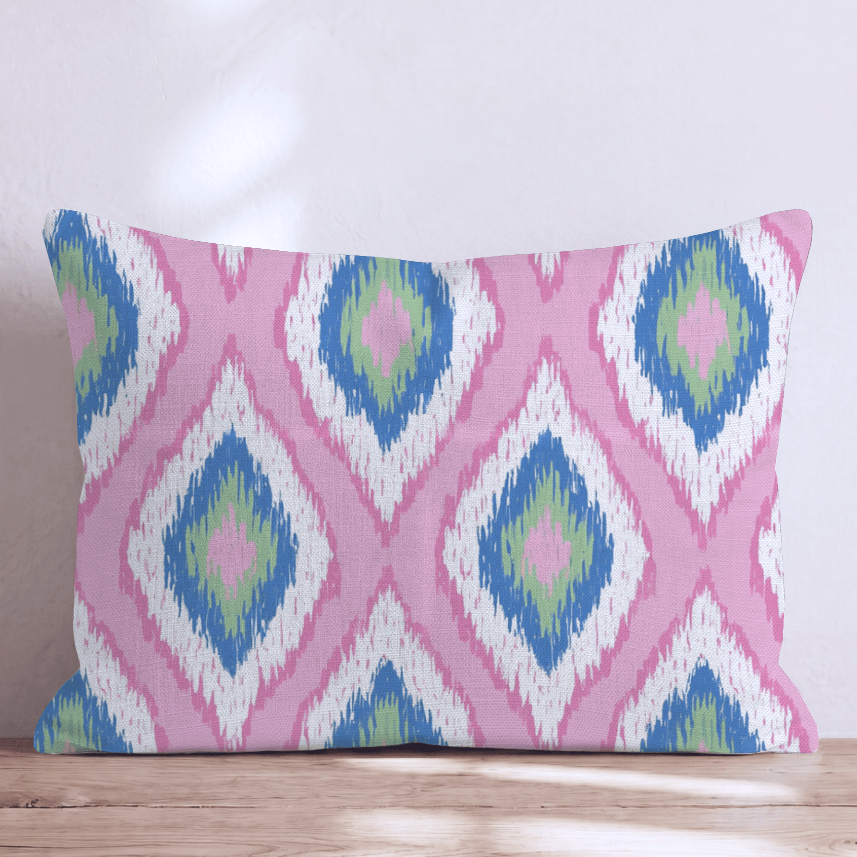 Pink Peacock Throw Pillow - Hillcroft Home