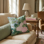 Pink Peony Garden Throw Pillow - Hillcroft Home