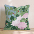 Pink Peony Garden Throw Pillow - Hillcroft Home