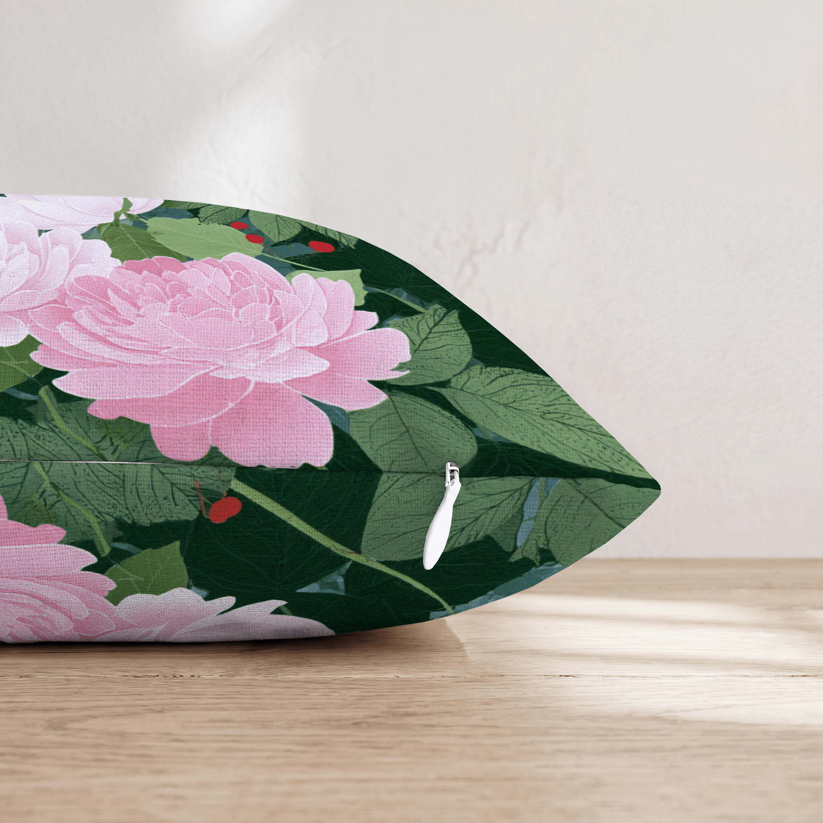 Pink Peony Garden Throw Pillow - Hillcroft Home