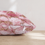 Pink Peony Toss Throw Pillow - Hillcroft Home