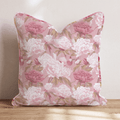 Pink Peony Toss Throw Pillow - Hillcroft Home