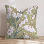 Pink Petals Throw Pillow - Hillcroft Home