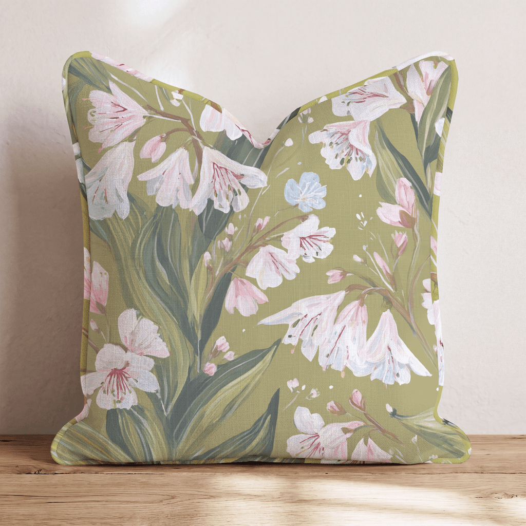 Pink Petals Throw Pillow - Hillcroft Home