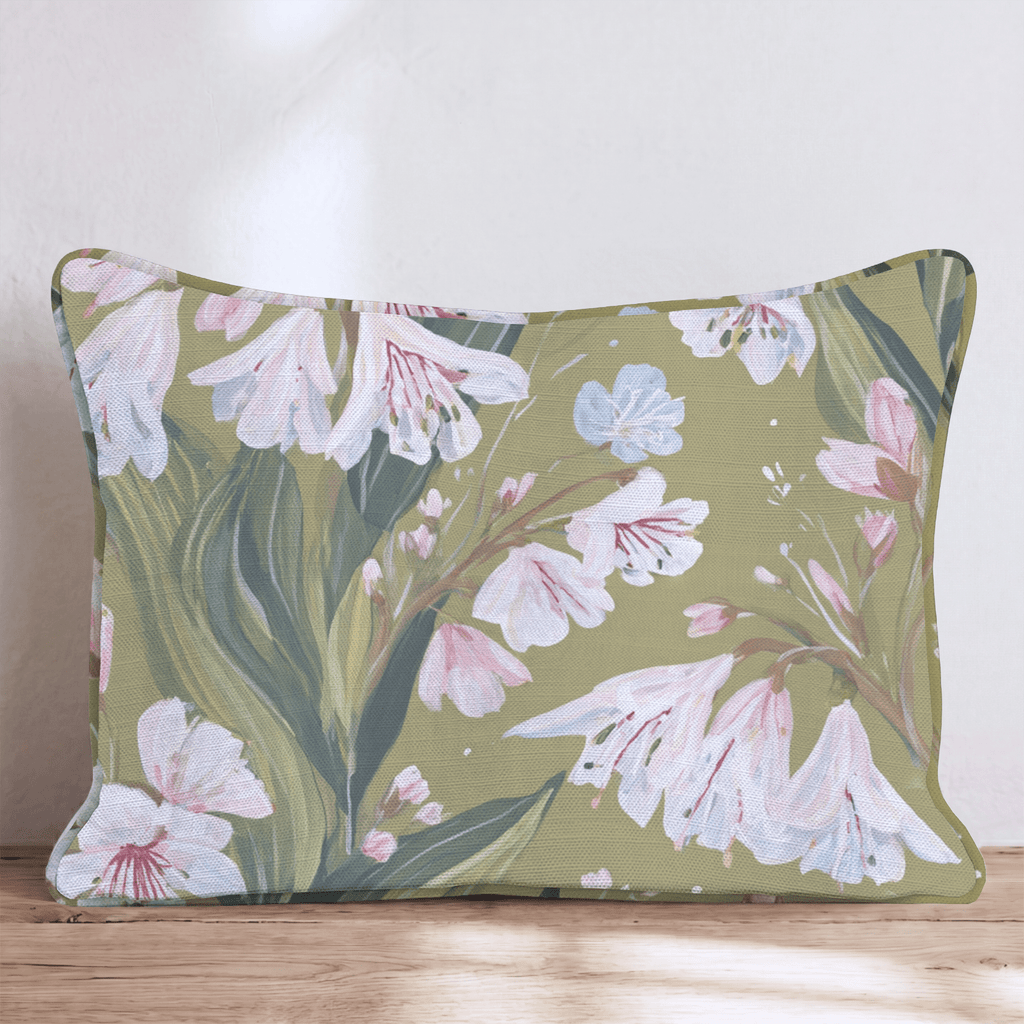 Pink Petals Throw Pillow - Hillcroft Home