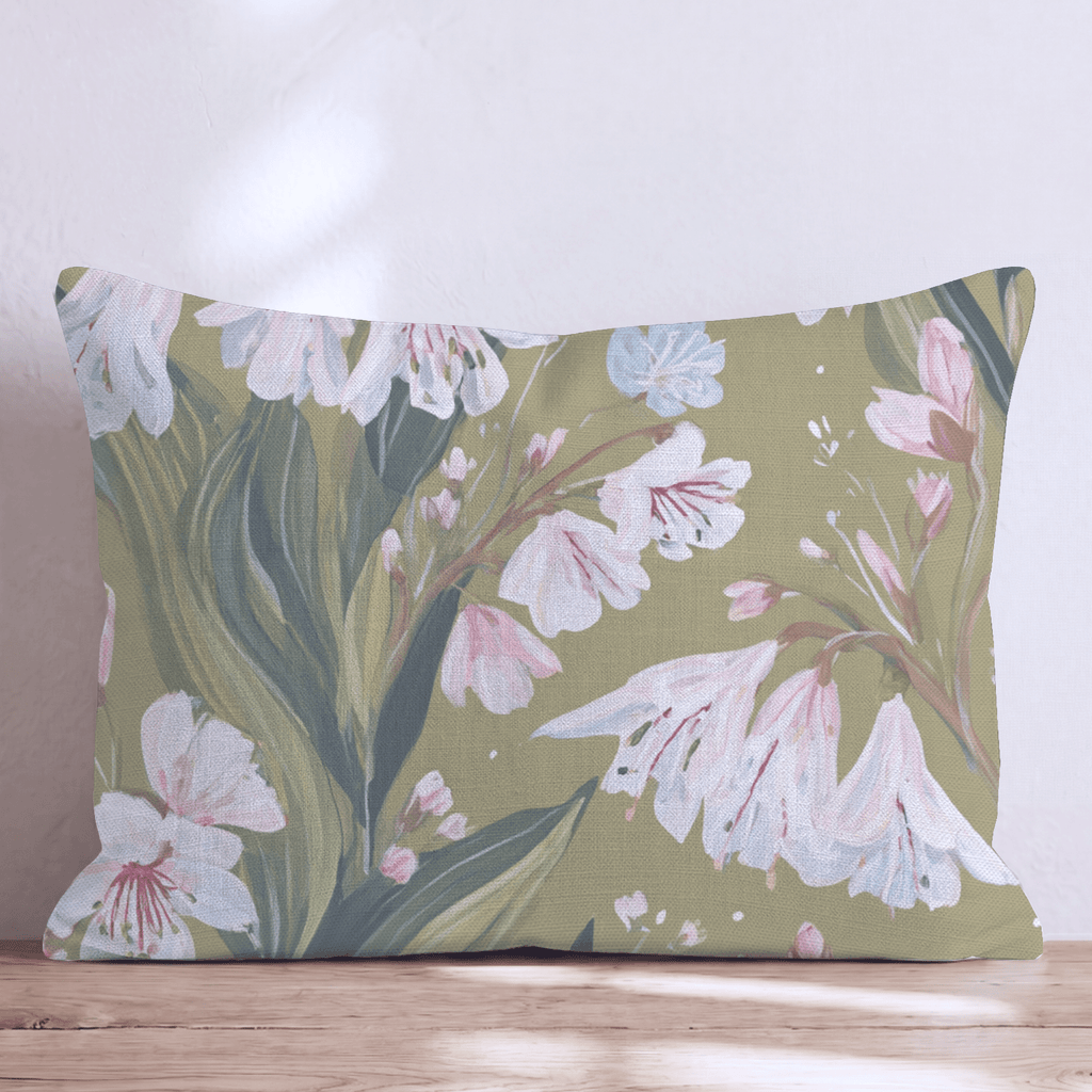 Pink Petals Throw Pillow - Hillcroft Home