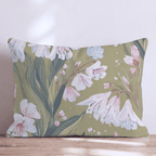 Pink Petals Throw Pillow - Hillcroft Home