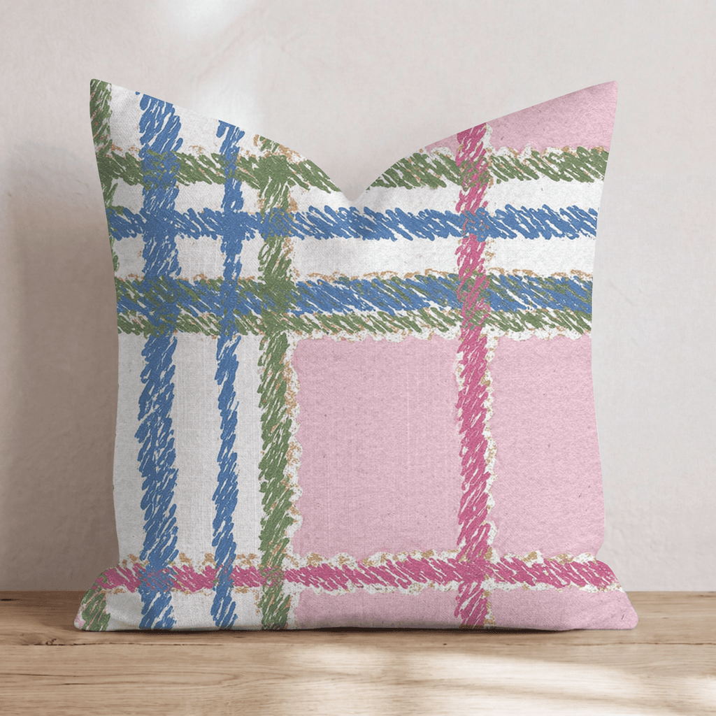 Pink Plink Throw Pillow - Hillcroft Home