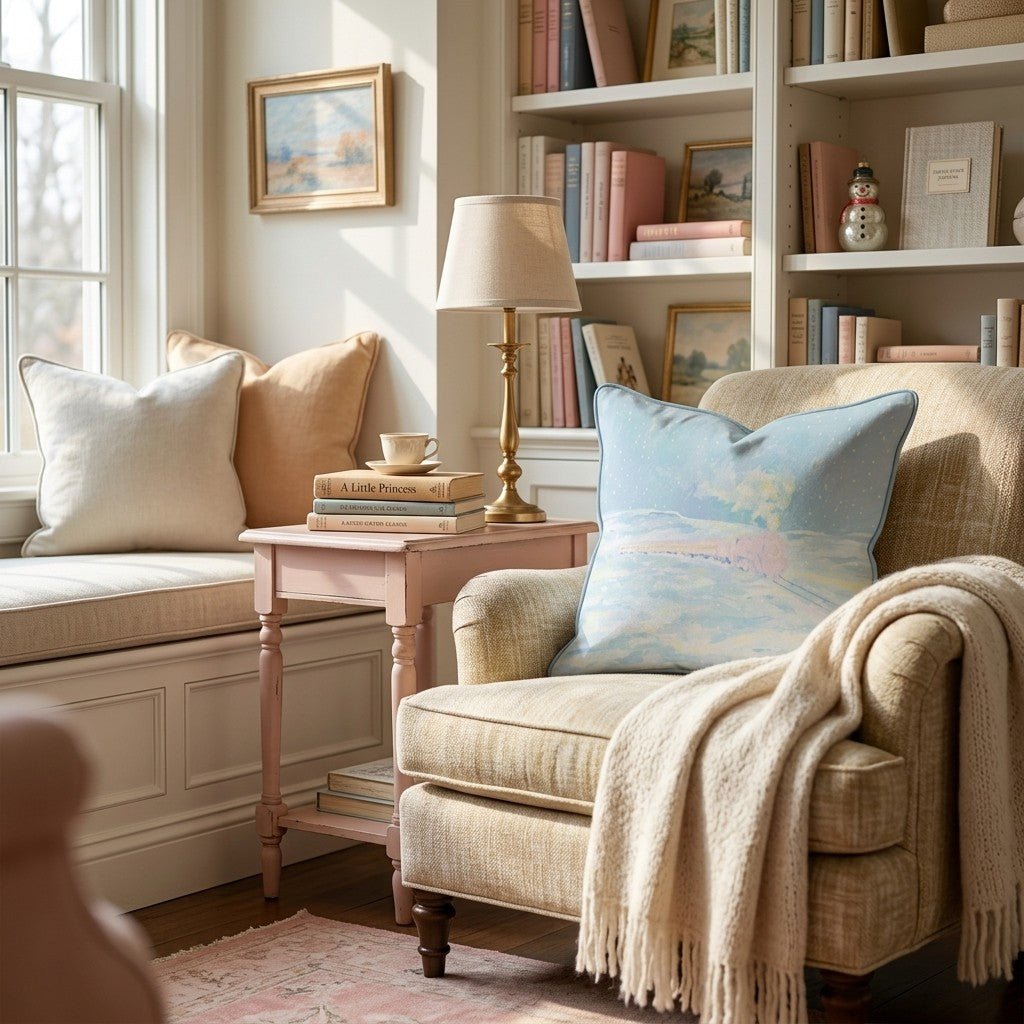 Pink Polar Train Throw Pillow - Hillcroft Home