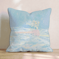 Pink Polar Train Throw Pillow - Hillcroft Home